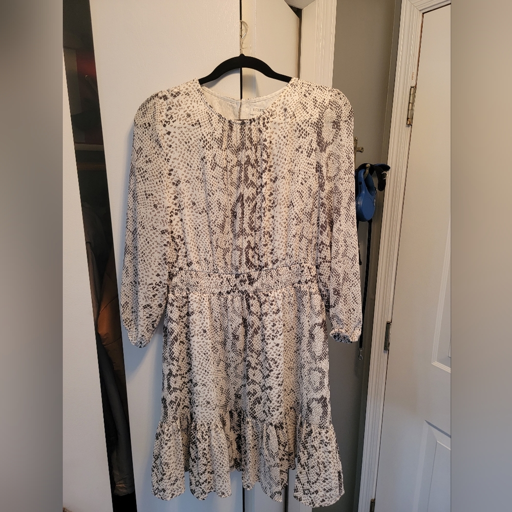 J.Crew Animal print dress